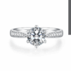 Lab Grown Diamond Ring In 18K White Gold