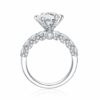 Lab Grown Diamond Engagement Ring In 18K White Gold
