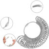 Metal finger ring size measurement tool is used for measuring ring sizes